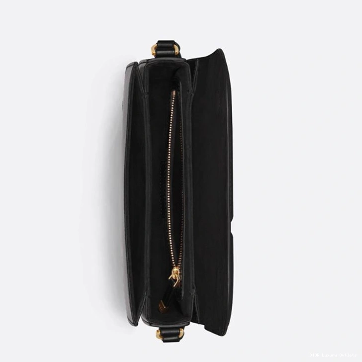 Cheap Dior Calfskin Signature Messenger Box CD Mini Black 0728 Luxury